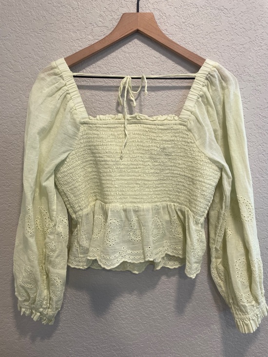 American Eagle Outfitters Size XL Women's Bright Green Crop-top Cotton - Picture 7 of 8